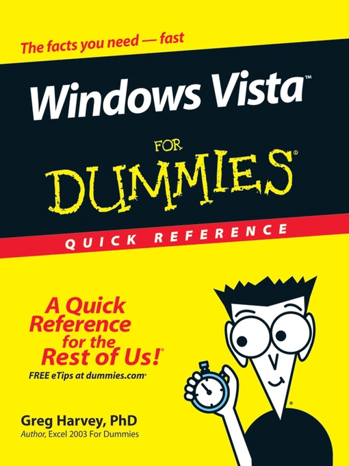 Title details for Windows Vista For Dummies Quick Reference by Greg Harvey - Available